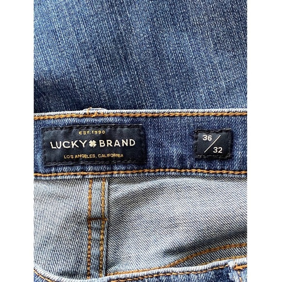 Lucky Brand Mens 221 Straight Leg Jeans 36x32 Dirac‎ Wash Denim Casual Stretch - Picture 9 of 11